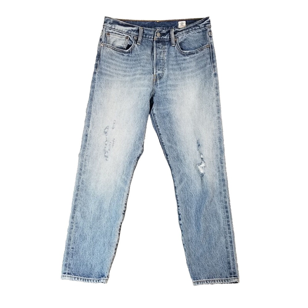 Levi's jeans men's 30x30 tapered straight blue pants white oak cone denim